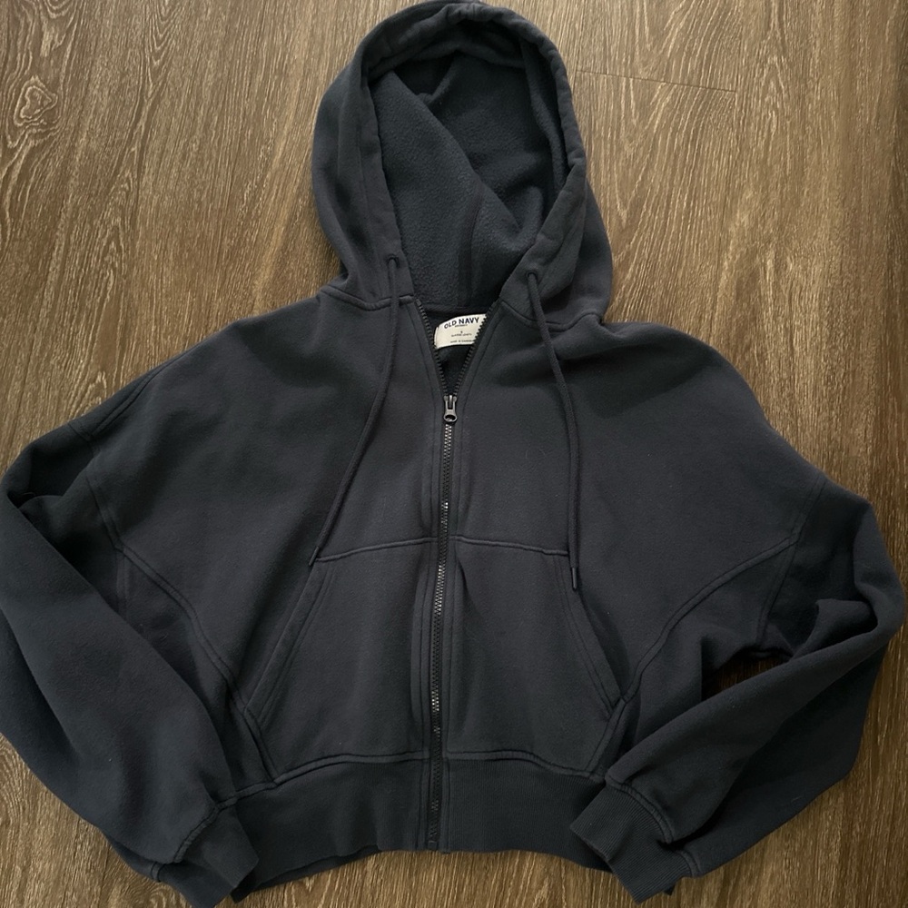 Navy full zip jacket